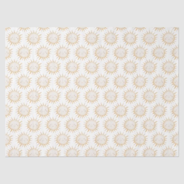 Papier Mousseline Fond mignon soleil (Recto)