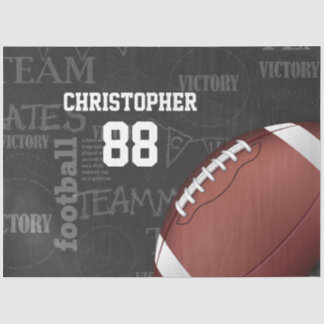 Papier Mousseline Football américain Personalized Chalkboard