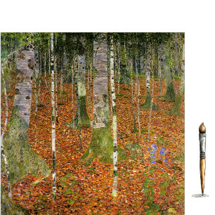 Papier Mousseline Forêt de bouleaux par Gustav Klimt Papier Tissu