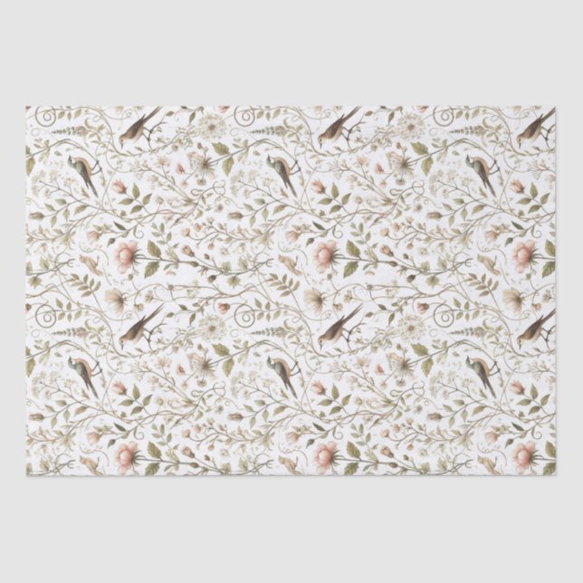 Papier Mousseline Forêt enchantée Ethereal (Recto)