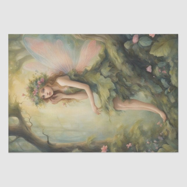 Papier Mousseline Forêt Enchantée : Un Découpage De Conte De Fée Whi (Recto)