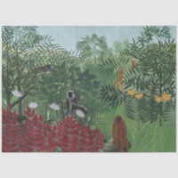 Forêt tropicale avec Singes et Serpent (Rousseau)