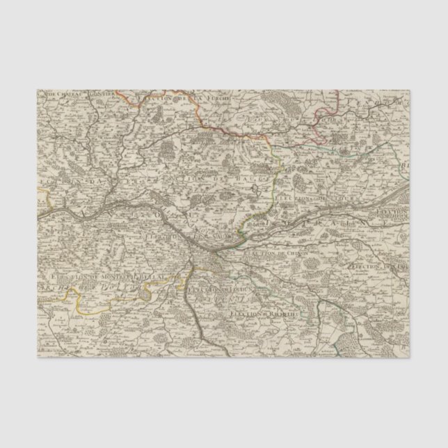 Papier Mousseline Forêts de la France (Recto)