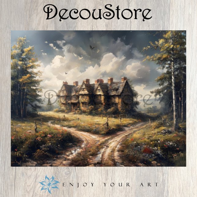 Papier Mousseline Forgotten Manor Decoupage (Créateur téléchargé)