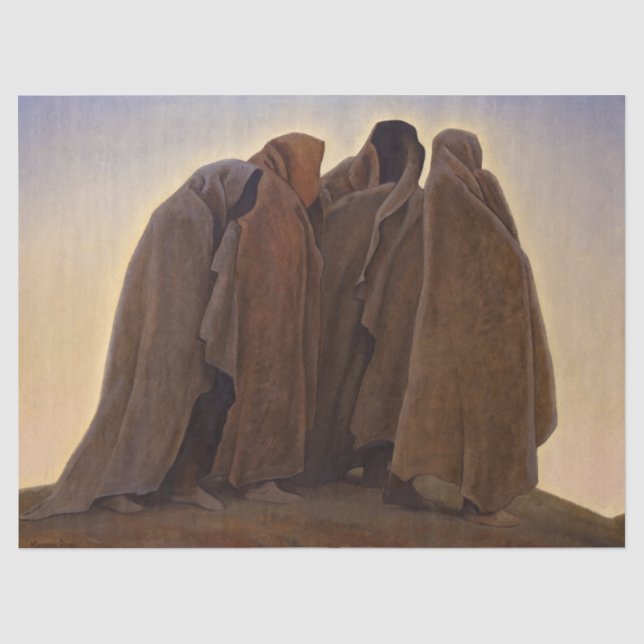 Papier Mousseline Formes de la peur par Maynard Dixon (Recto)