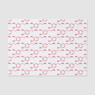 Papier Mousseline Formule chimique moléculaire de la dopamine