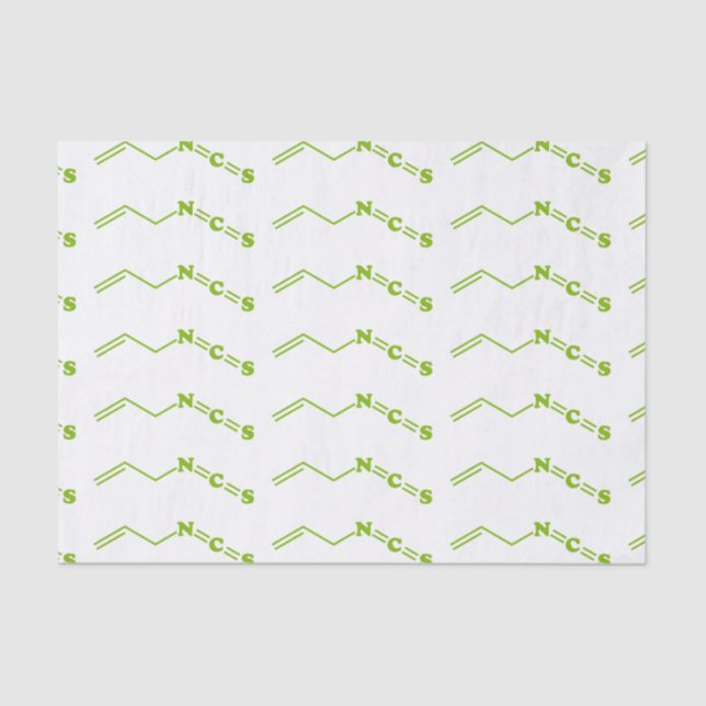 Papier Mousseline Formule moléculaire de l'isothiocyanate de Wasabi  (Recto)
