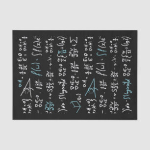 Papier Mousseline Formules mathématiques mathématiques physique prof