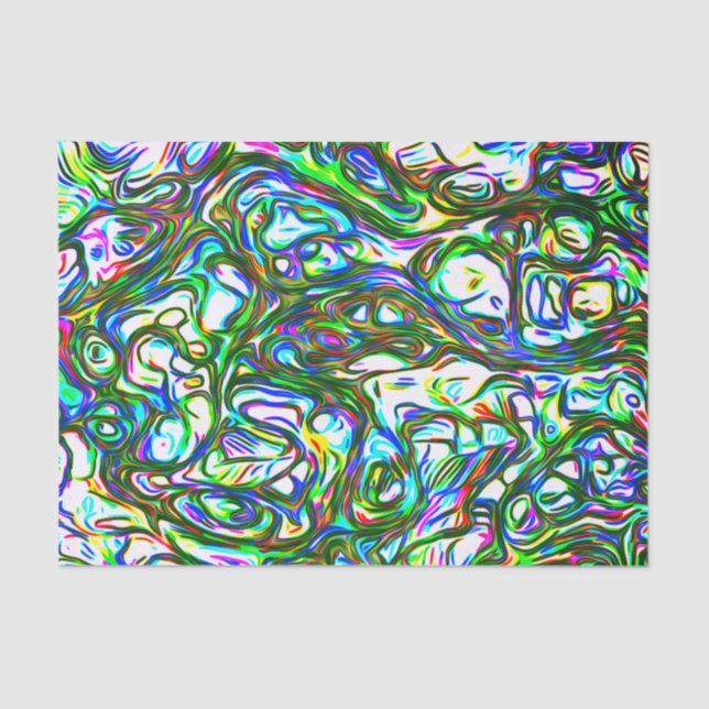 Papier Mousseline Fou de couleur vive (Recto)