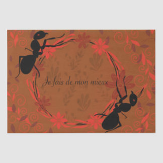 Papier Mousseline fourmi, affirmation positive, phrase inspirante