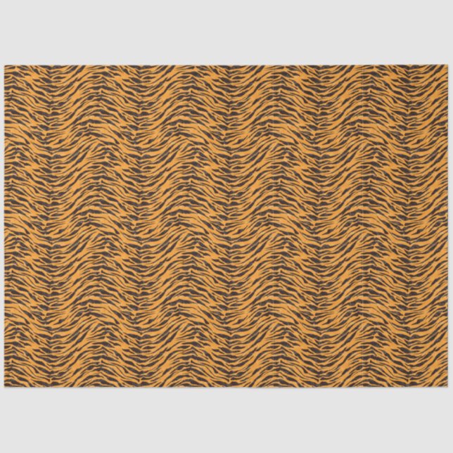Papier Mousseline fourrure de tigre, peau de tigre, motif de peau d' (Recto)