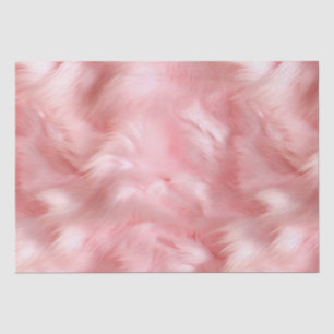 Papier Mousseline Fourrure rose pâle