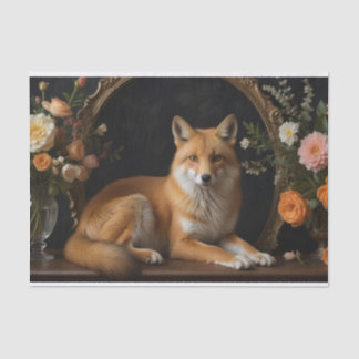 Papier Mousseline Fox dans le jardin