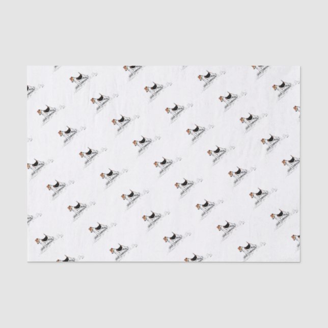 Papier Mousseline Fox Terrier fier (Recto)