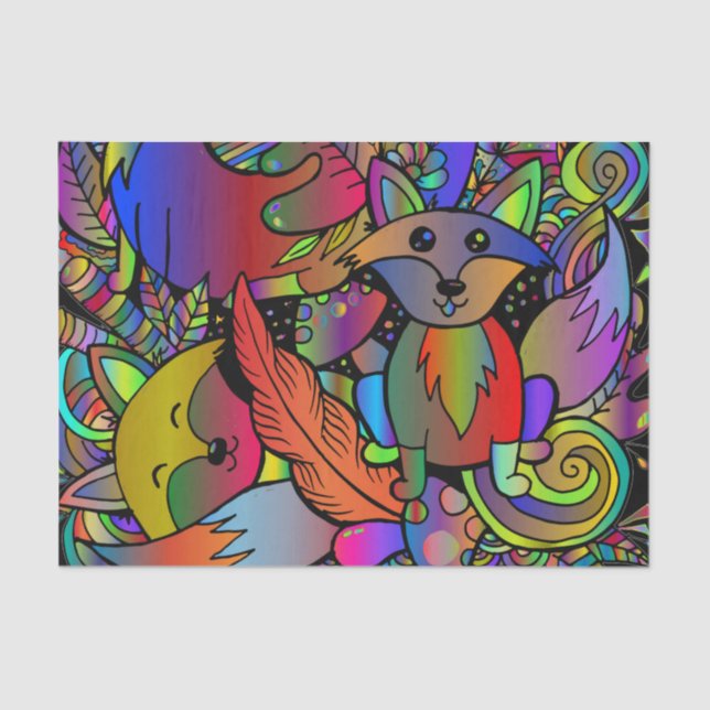 Papier Mousseline Foxy à portée  (Recto)