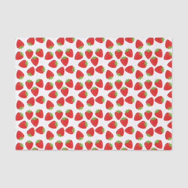 Papier Mousseline Fraise (Recto)