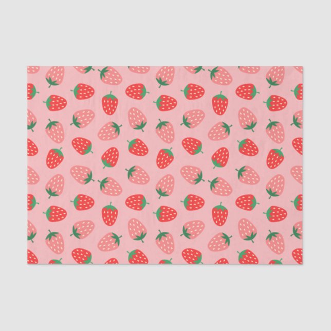 Papier Mousseline Fraise (Recto)