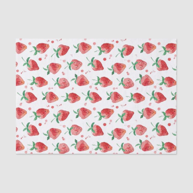 Papier Mousseline Fraise (Recto)