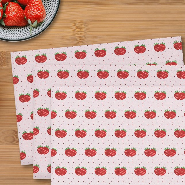 Papier Mousseline Fraise (Strawberry Tissue Paper)