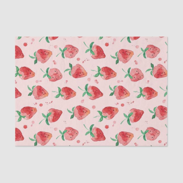 Papier Mousseline Fraise (Recto)