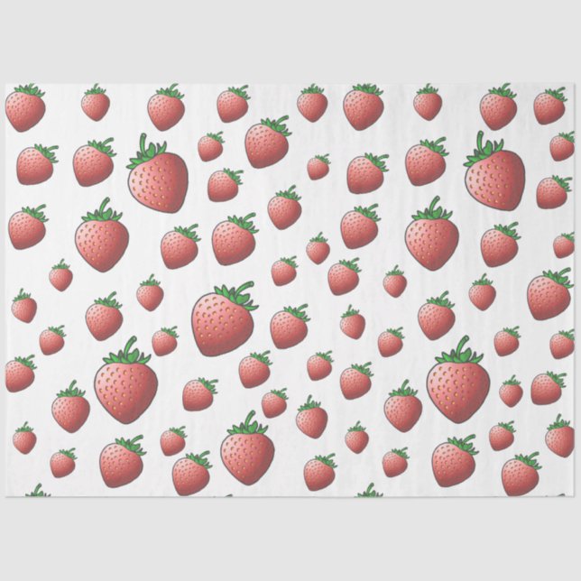 Papier Mousseline Fraise (Recto)