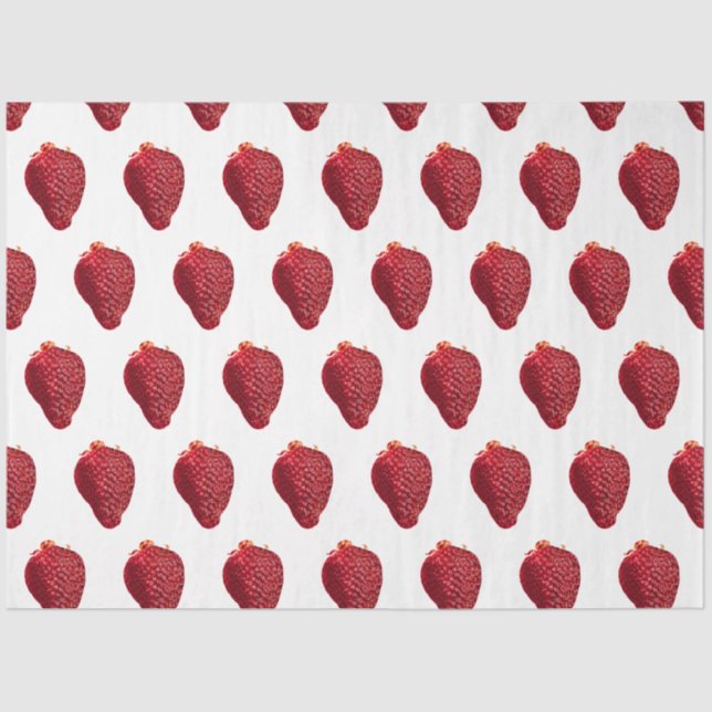 Papier Mousseline Fraise brillante (Recto)