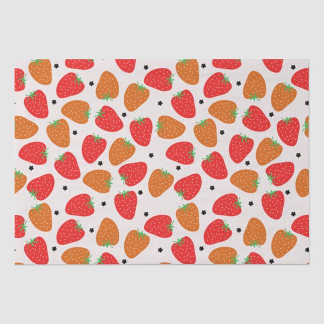 Papier Mousseline Fraise sucrée (Recto)