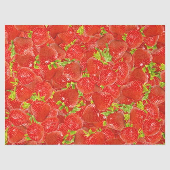 Papier Mousseline Fraises (Recto)