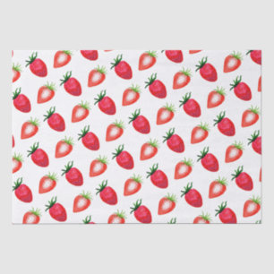 Papier Mousseline Fraises d'aquarelle