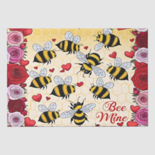 Papier Mousseline Frame d'amour Floral de la mine d'abeilles