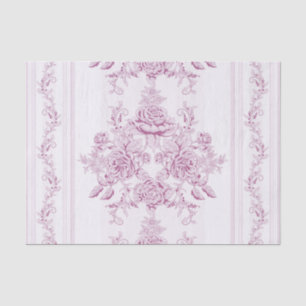 Papier Mousseline français chic, rose, toile, floral, motif, victori