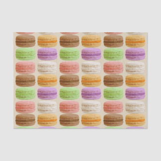 Papier Mousseline Français Macarons, couleurs en pastel