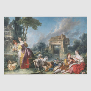 Papier Mousseline Francois Boucher La Fontaine de l'Amour (1748)