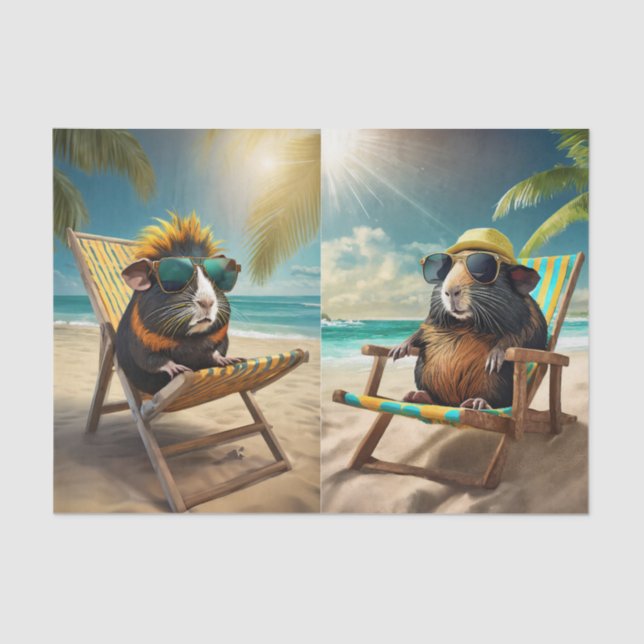 Papier Mousseline Frankie G & Gerald, Guinée Chiens Go Vaca (Recto)