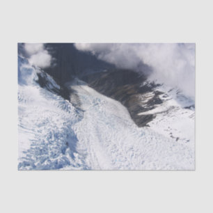 Papier Mousseline Franz Josef Glacier Vue aérienne, Nouvelle-Zélande