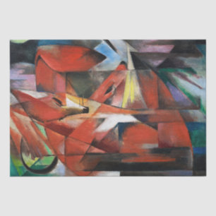 Papier Mousseline Franz Marc Les renards (1913)
