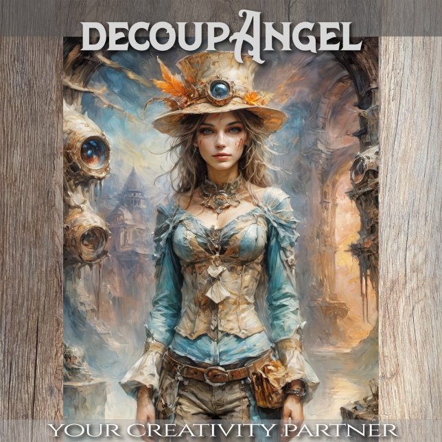 Papier Mousseline Free Spirit Beauty - Découpage - (Créateur téléchargé)