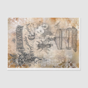 Papier Mousseline French Bee ephemera 18 lb decoupage