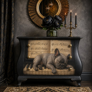 Papier Mousseline French Bulldog Decoupage Tissue Paper Furniture