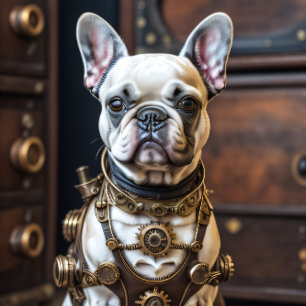 Papier Mousseline French Bulldog steampunk Puppy