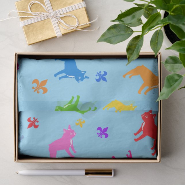 Papier Mousseline Frenchie  (Cadeau)