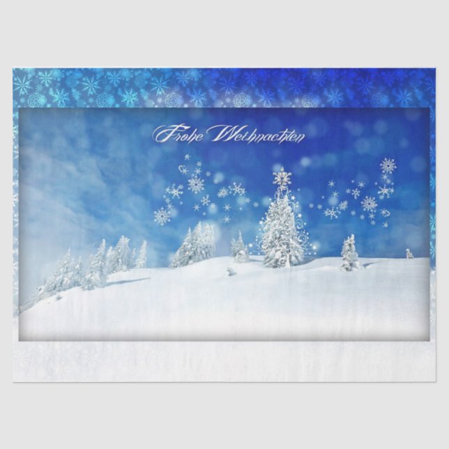 Papier Mousseline Frohe Weihnachten (Recto)
