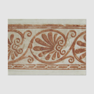 Papier Mousseline Frontière Brown méditerranéenne ornementale