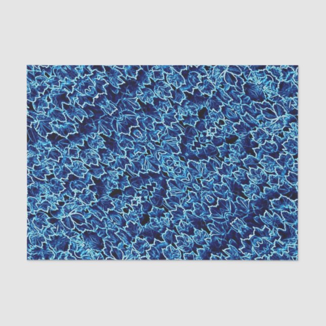 Papier Mousseline Frosted Blue Ivy  (Recto)