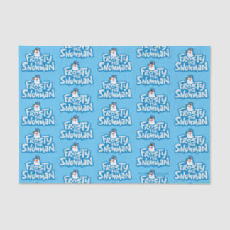 Papier Mousseline Frosty the Snowman™ | Logo empilé gelé