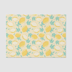 Papier Mousseline Fruit au citron Motif Découpage Tissu