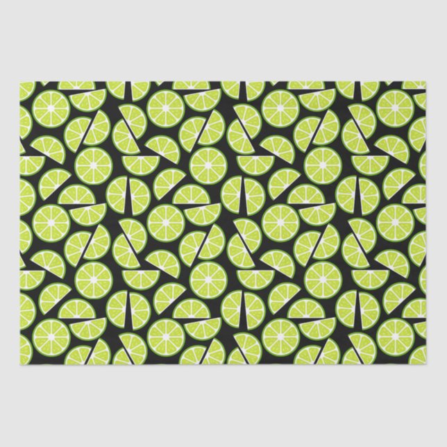 Papier Mousseline Fruit d'agrumes de lime verte (Recto)