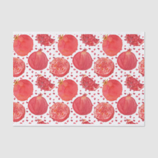 Papier Mousseline Fruit rouge grenade