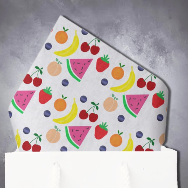 Papier Mousseline Fruits à deux tti Frutti 2e anniversaire (Créateur téléchargé)