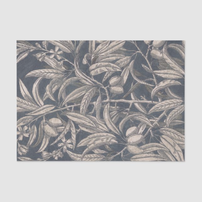 Papier Mousseline Fruits vintages et fleurs I (Recto)